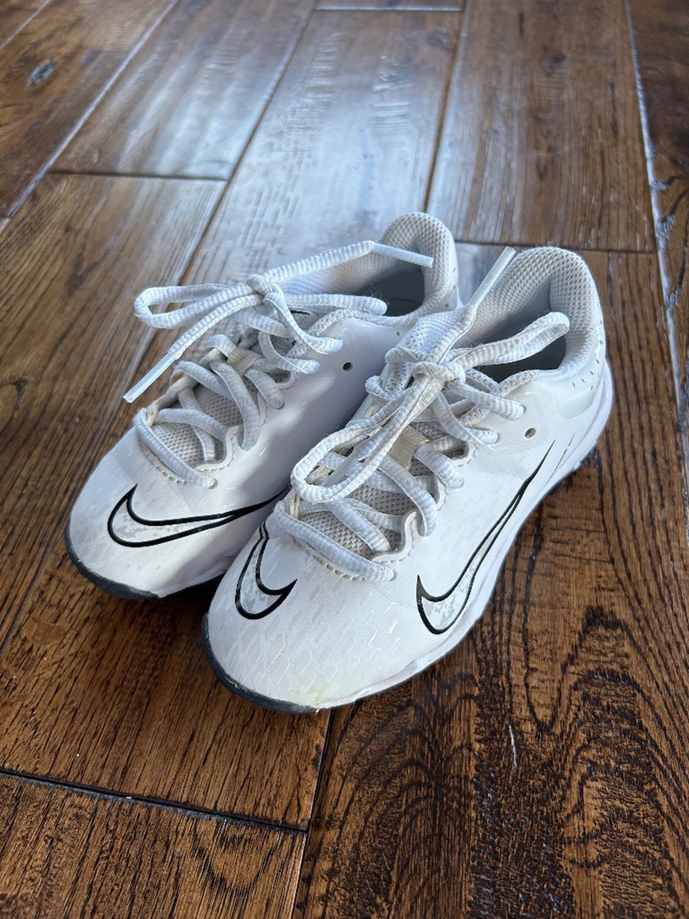 Nike Kids' Softball Cleats White/Black Size 10C